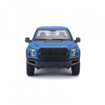 31266BUМашинка die-cast 2017 Ford F-150 Raptor, 1:24, синяя, открывающиеся двери